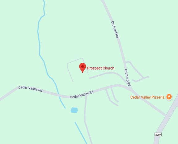 Prospect Church of Gatchelville, PA on Google Maps