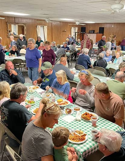 A spaghetti dinner event hosted by Prospect Church of Gatchelville, PA